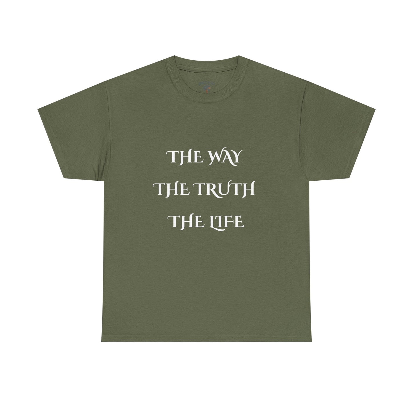 Religious T-Shirt with 'The Way The Truth The Life' Design