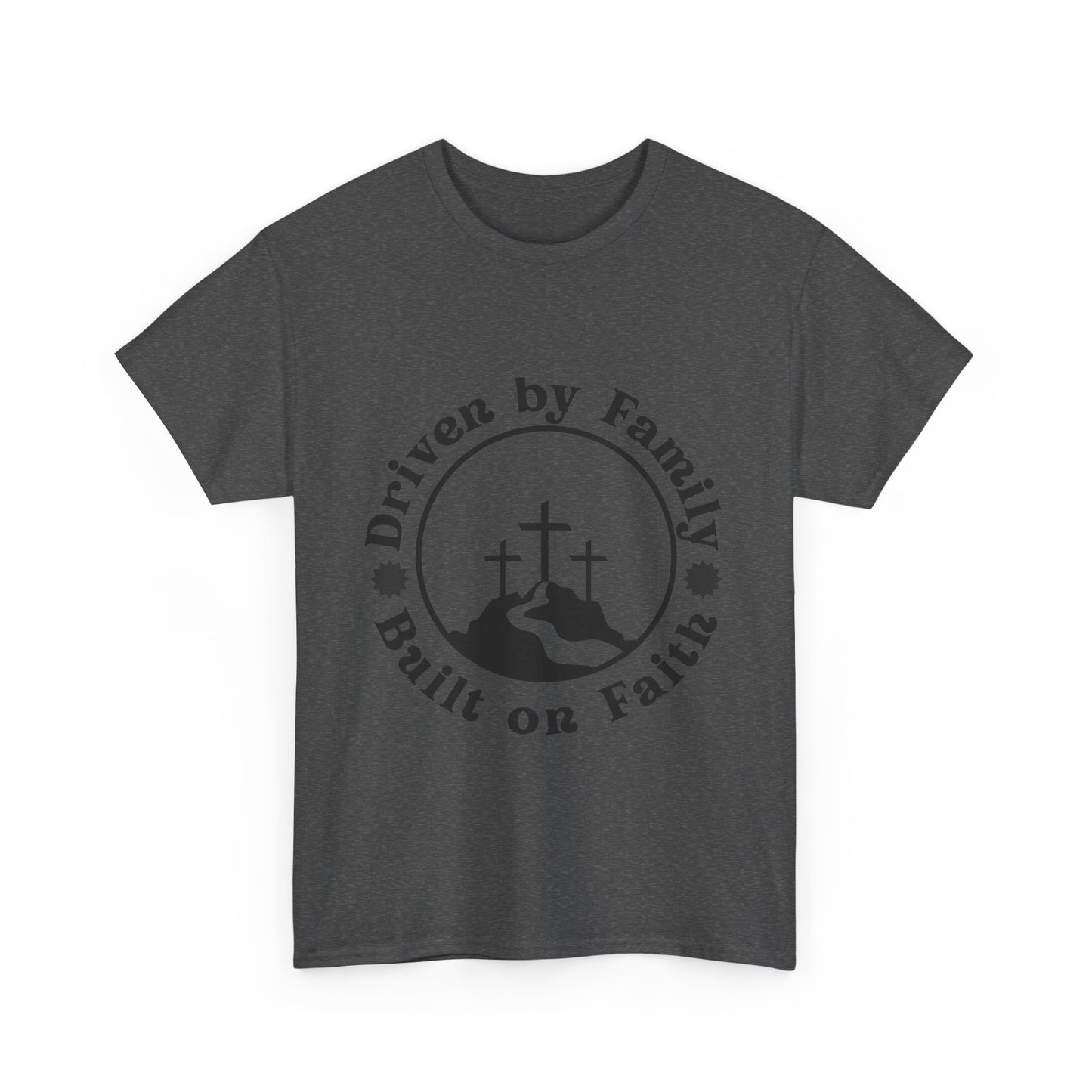 Religious Graphic Tee, Christian Quote Tshirt, Unisex Shirt, Family Faith Cross Road Design, Inspirational Top, Cotton Tee, Simple Powerful
