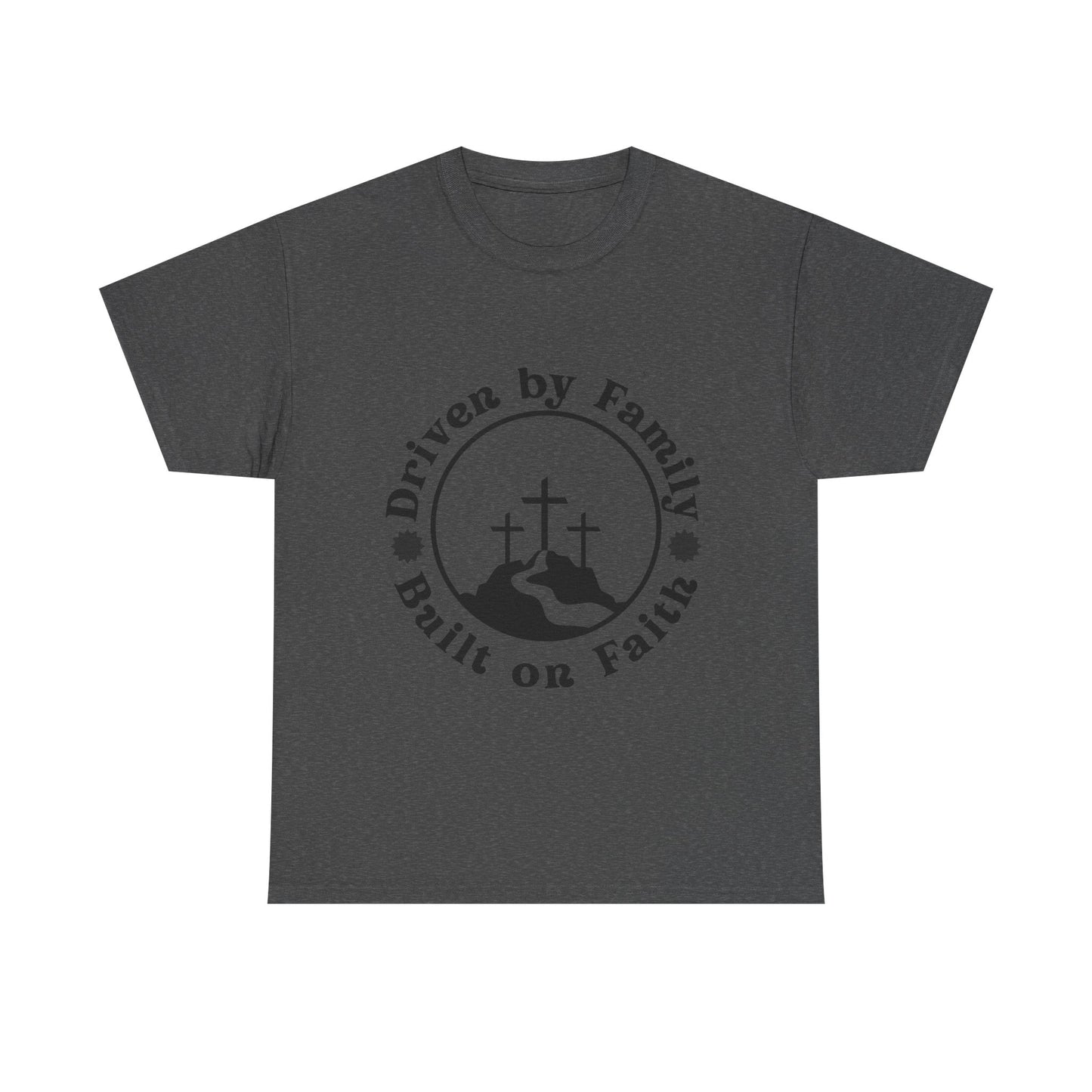 Religious Graphic Tee, Christian Quote Tshirt, Unisex Shirt, Family Faith Cross Road Design, Inspirational Top, Cotton Tee, Simple Powerful
