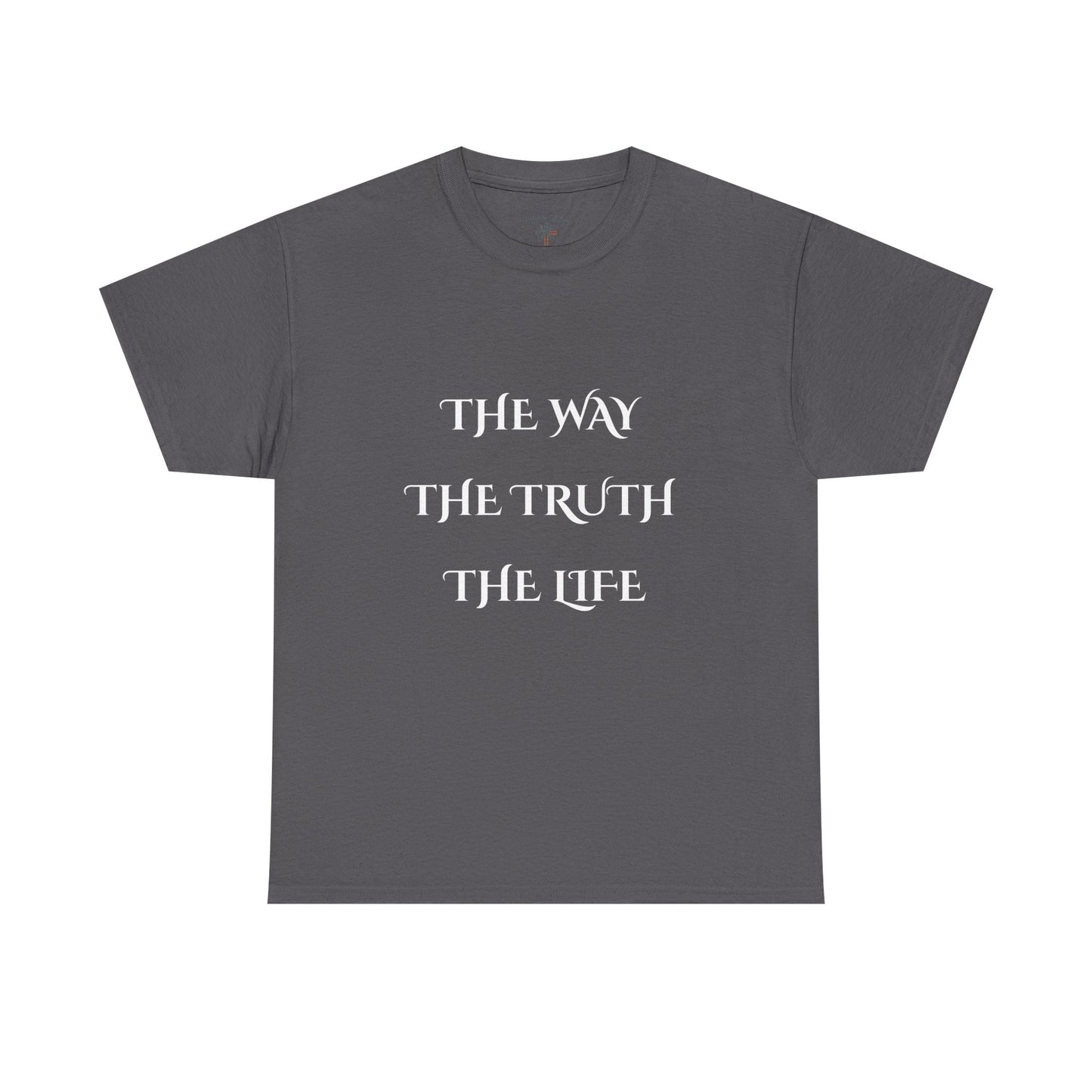 Religious T-Shirt with 'The Way The Truth The Life' Design