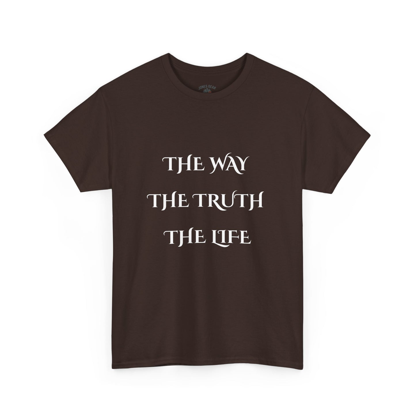 Religious T-Shirt with 'The Way The Truth The Life' Design