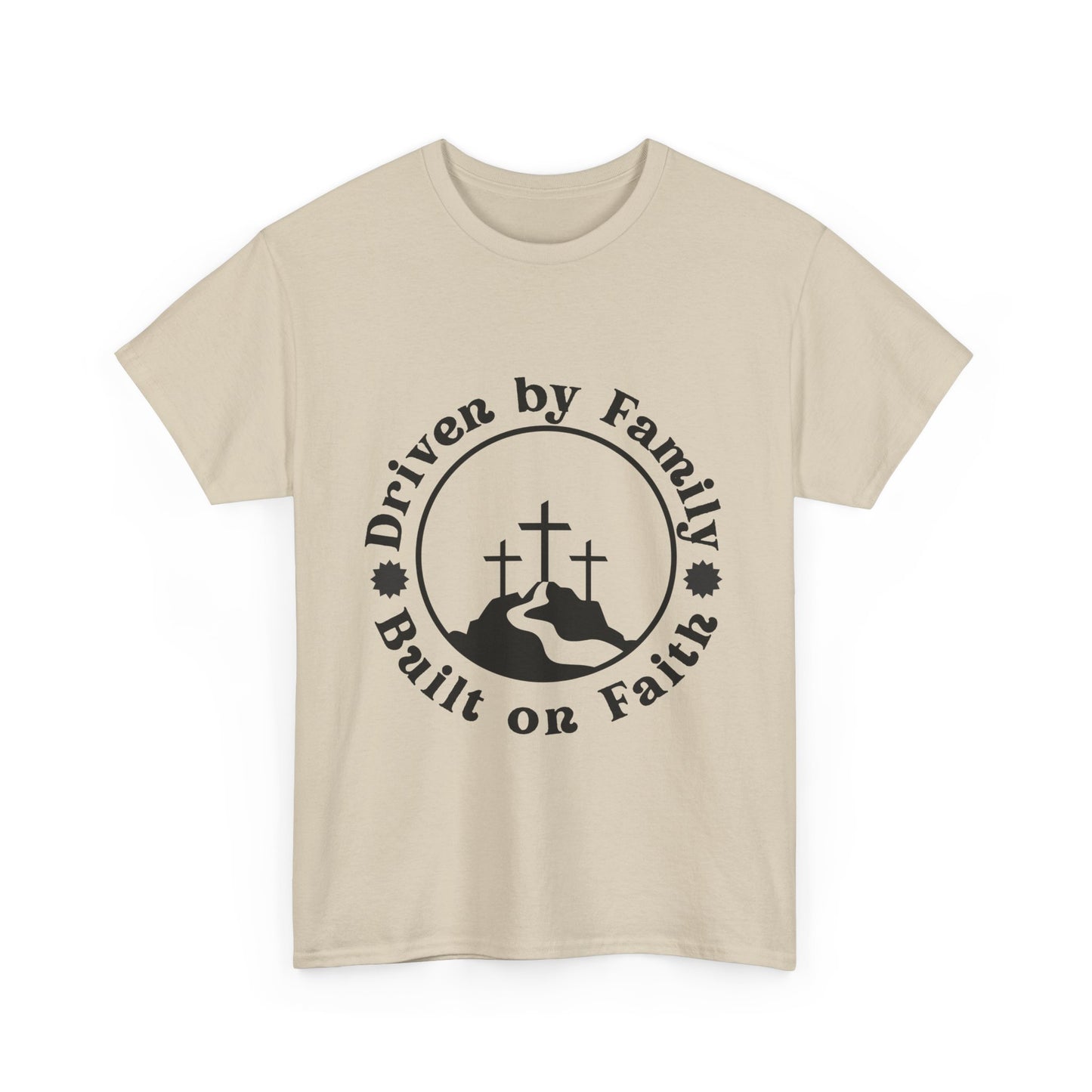 Religious Graphic Tee, Christian Quote Tshirt, Unisex Shirt, Family Faith Cross Road Design, Inspirational Top, Cotton Tee, Simple Powerful