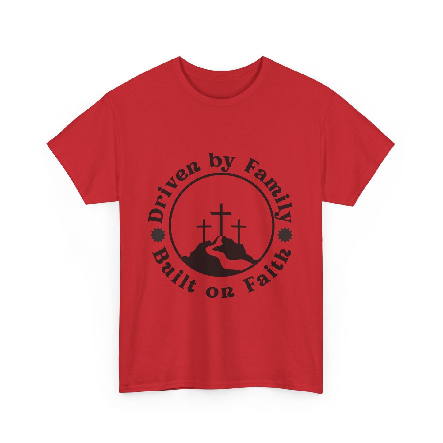 Religious Graphic Tee, Christian Quote Tshirt, Unisex Shirt, Family Faith Cross Road Design, Inspirational Top, Cotton Tee, Simple Powerful