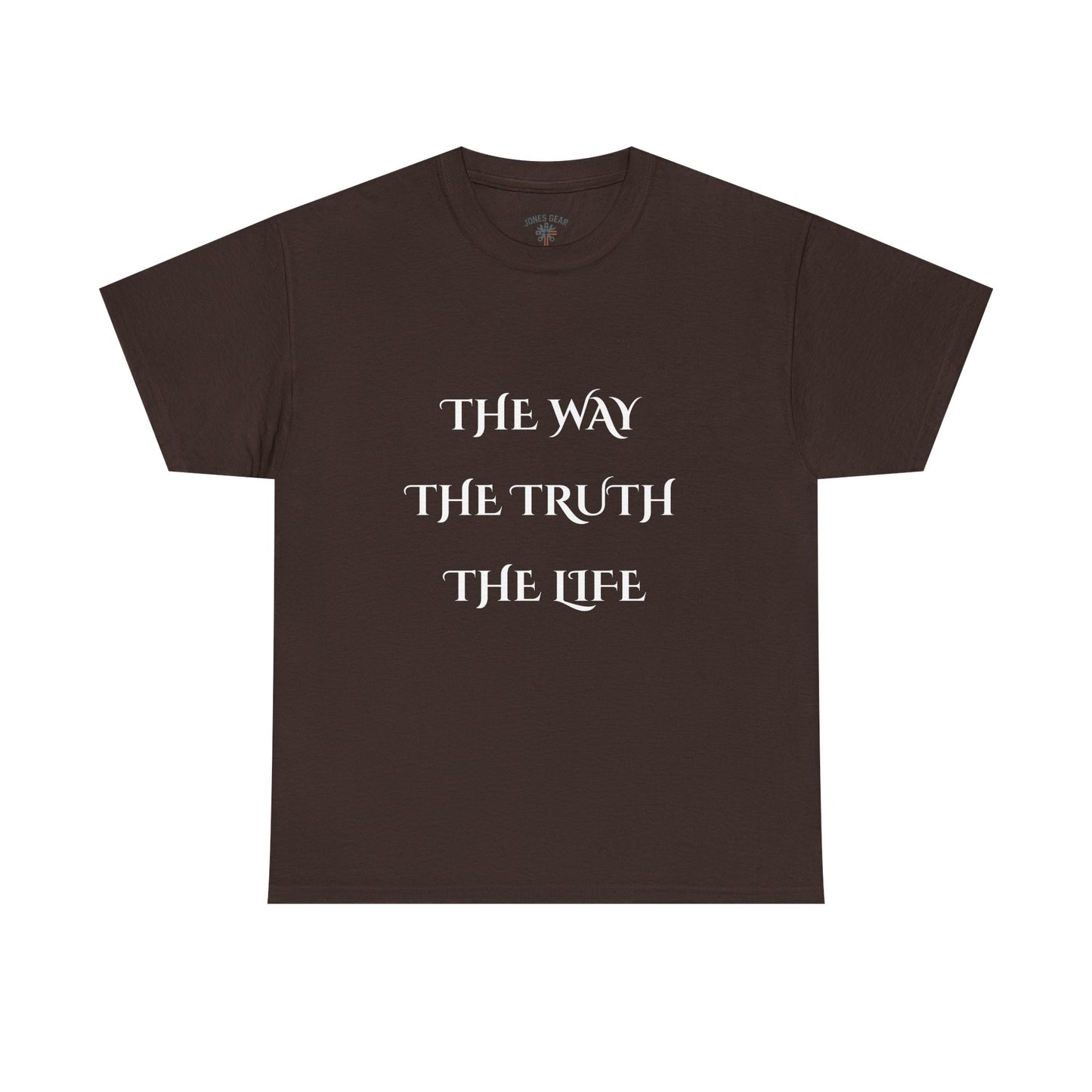 Religious T-Shirt with 'The Way The Truth The Life' Design