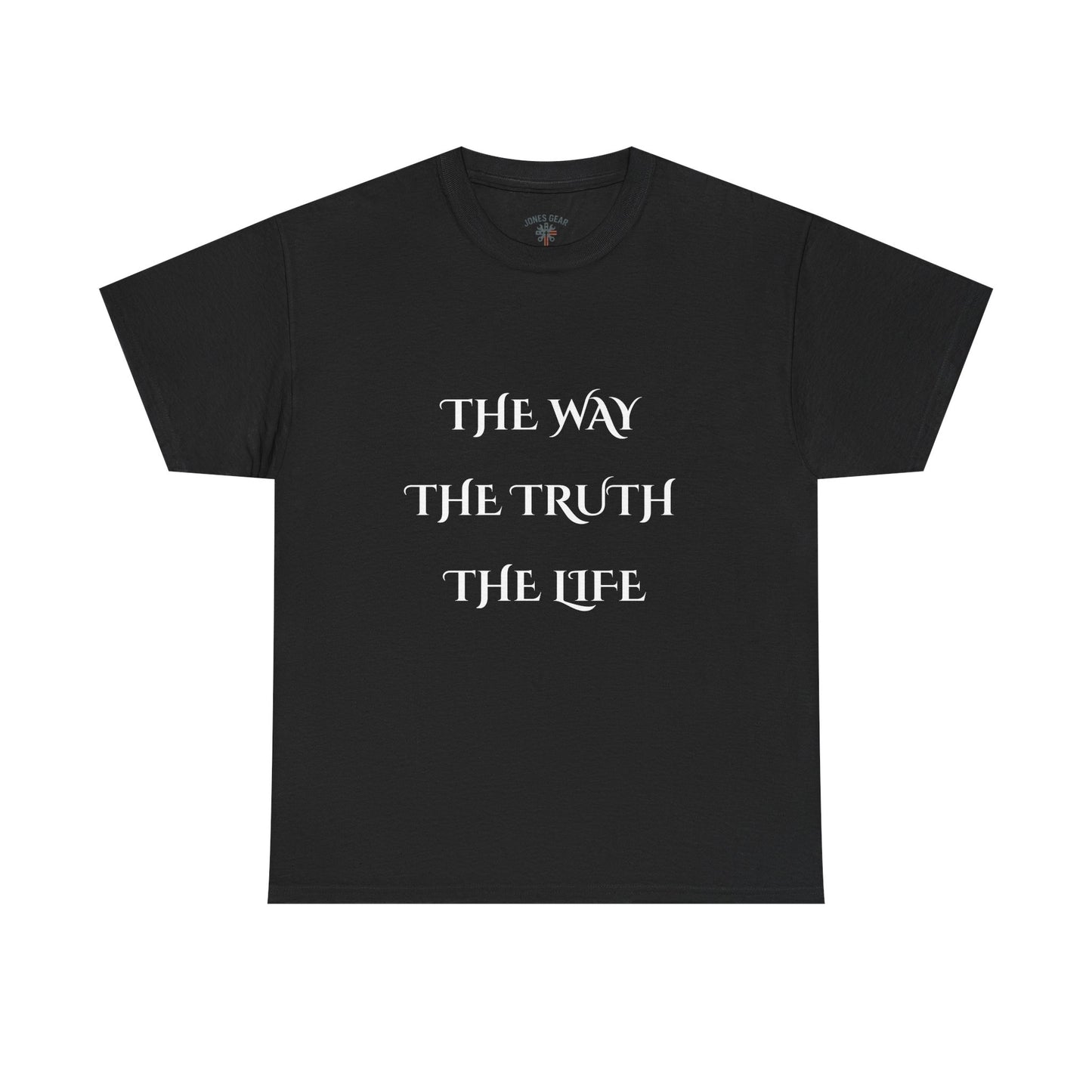 Religious T-Shirt with 'The Way The Truth The Life' Design