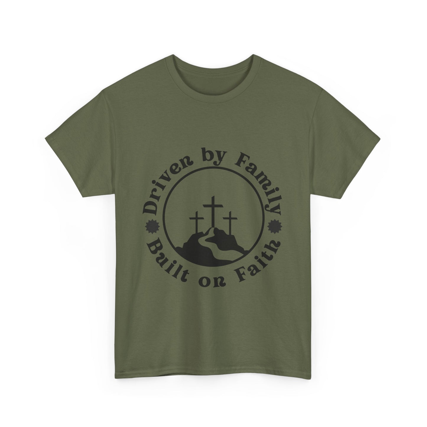 Religious Graphic Tee, Christian Quote Tshirt, Unisex Shirt, Family Faith Cross Road Design, Inspirational Top, Cotton Tee, Simple Powerful