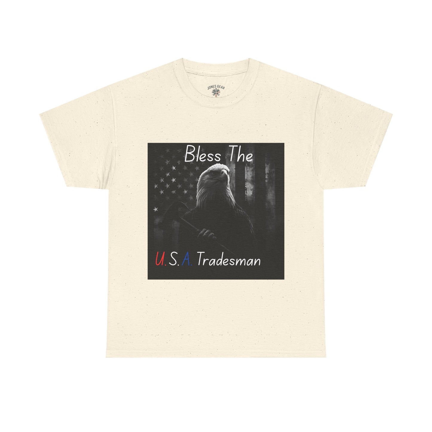 Eagle Flag Tee Bless the USA tradesman