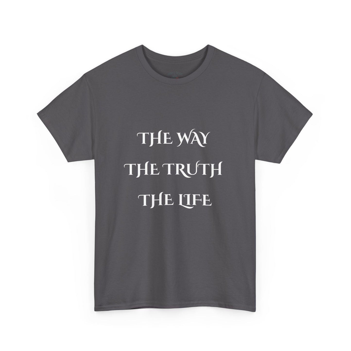 Religious T-Shirt with 'The Way The Truth The Life' Design