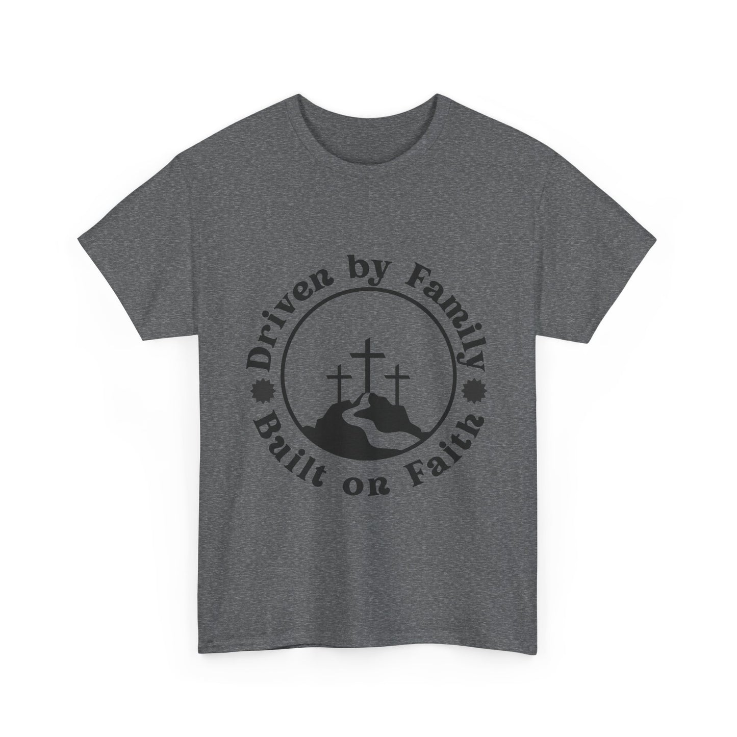 Religious Graphic Tee, Christian Quote Tshirt, Unisex Shirt, Family Faith Cross Road Design, Inspirational Top, Cotton Tee, Simple Powerful