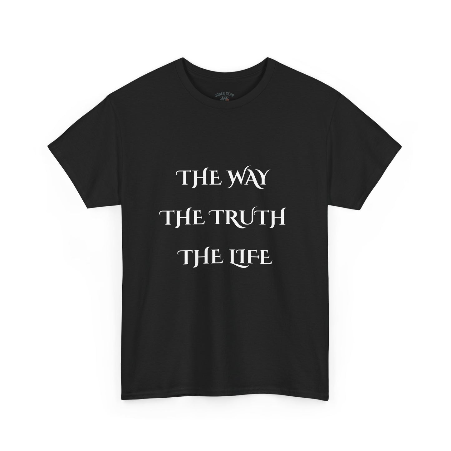 Religious T-Shirt with 'The Way The Truth The Life' Design