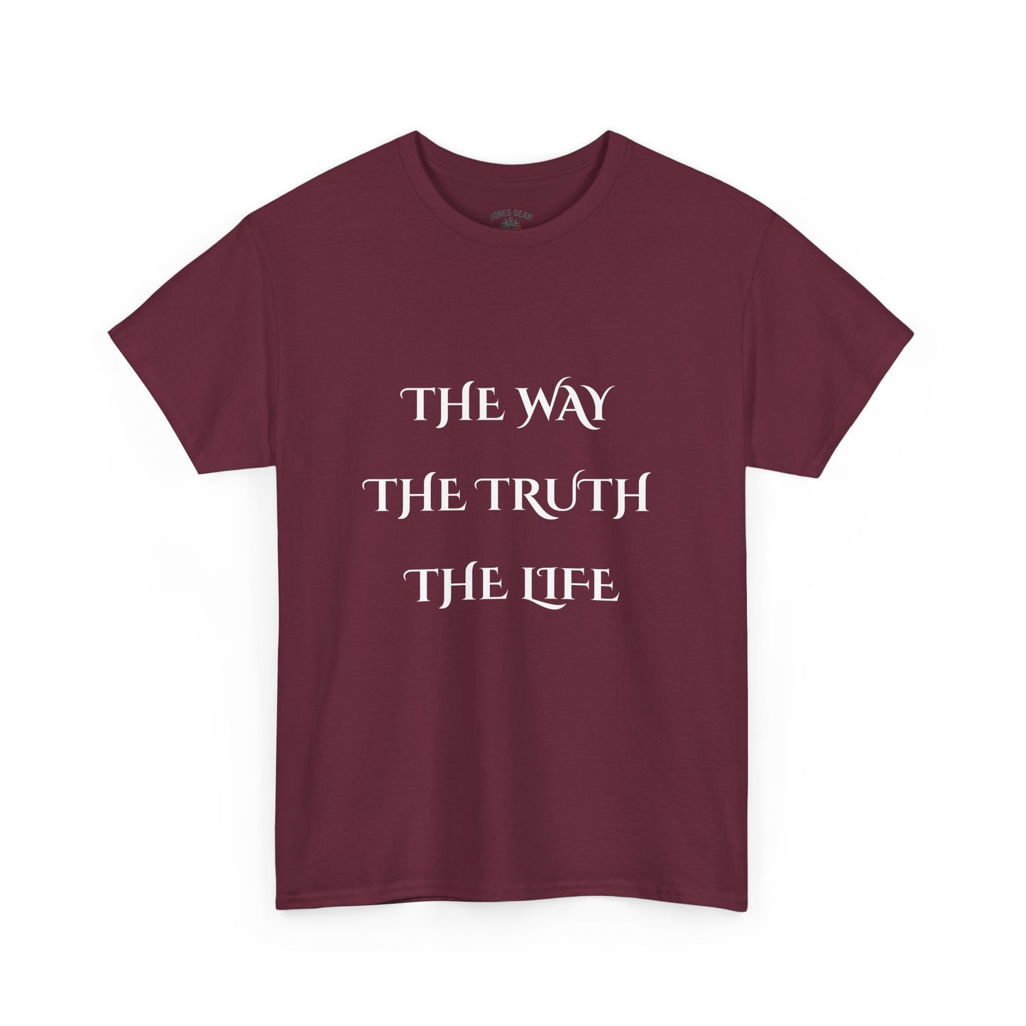 Religious T-Shirt with 'The Way The Truth The Life' Design