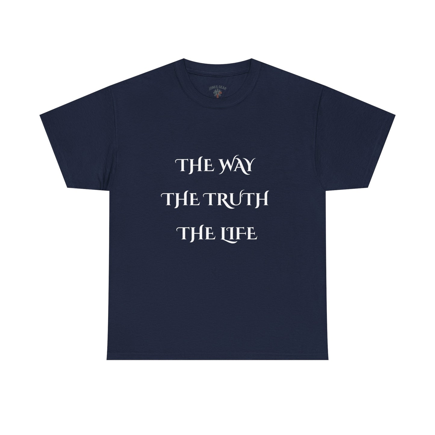 Religious T-Shirt with 'The Way The Truth The Life' Design