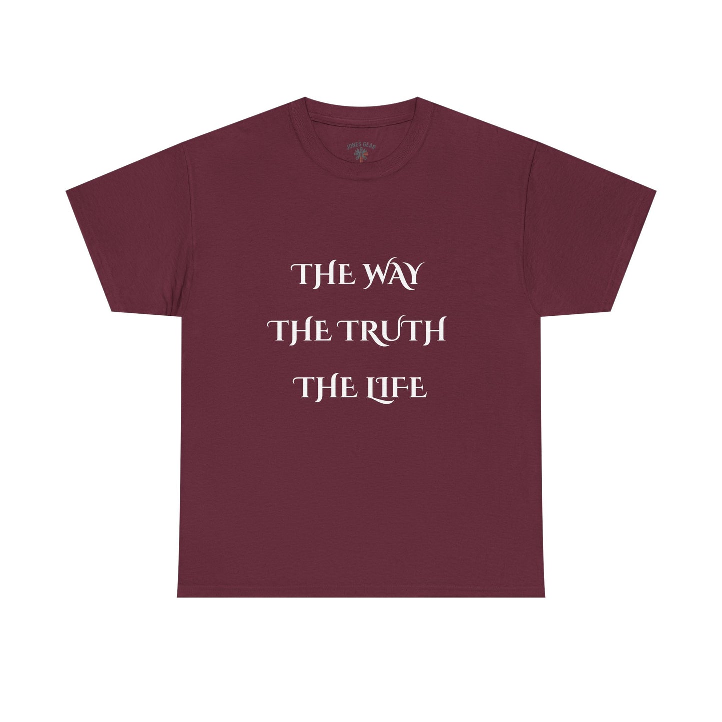 Religious T-Shirt with 'The Way The Truth The Life' Design