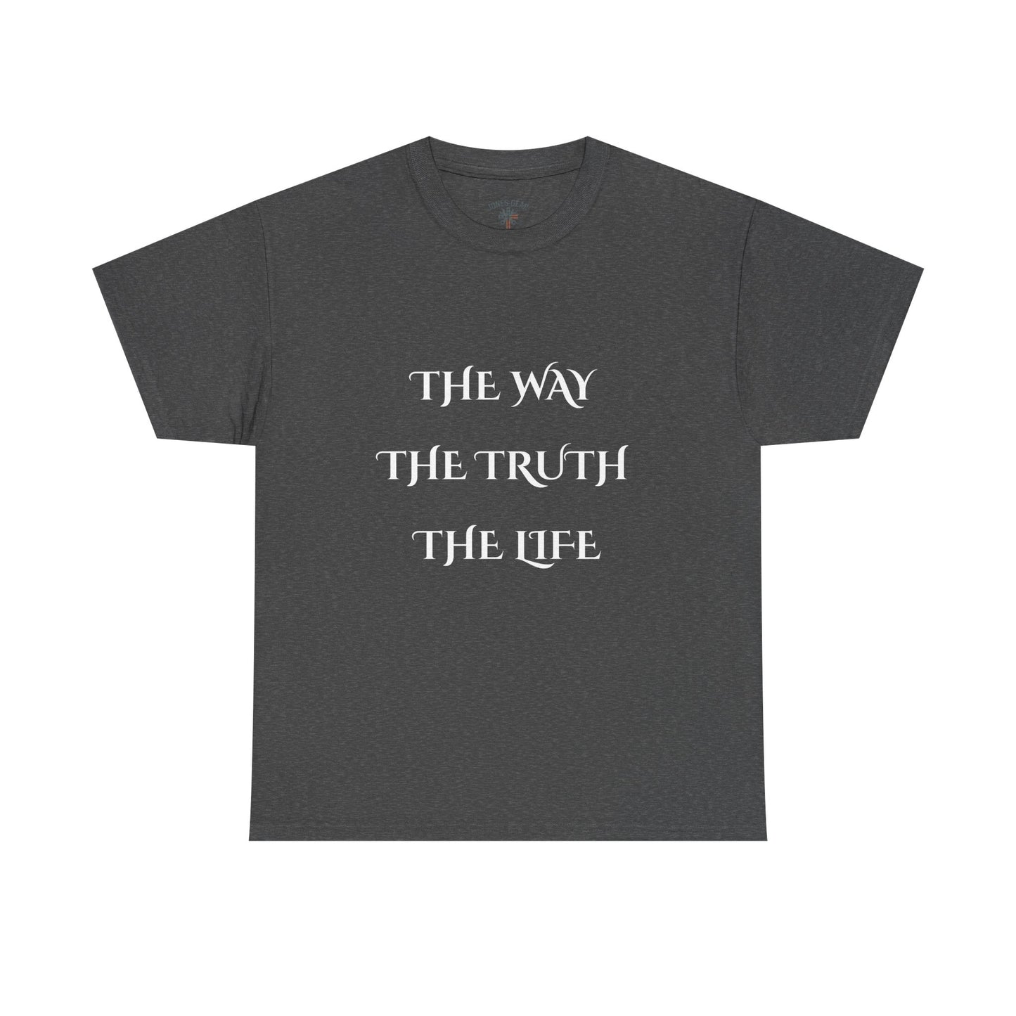 Religious T-Shirt with 'The Way The Truth The Life' Design