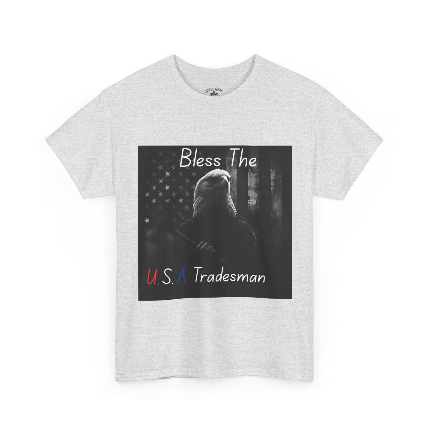 Eagle Flag Tee Bless the USA tradesman