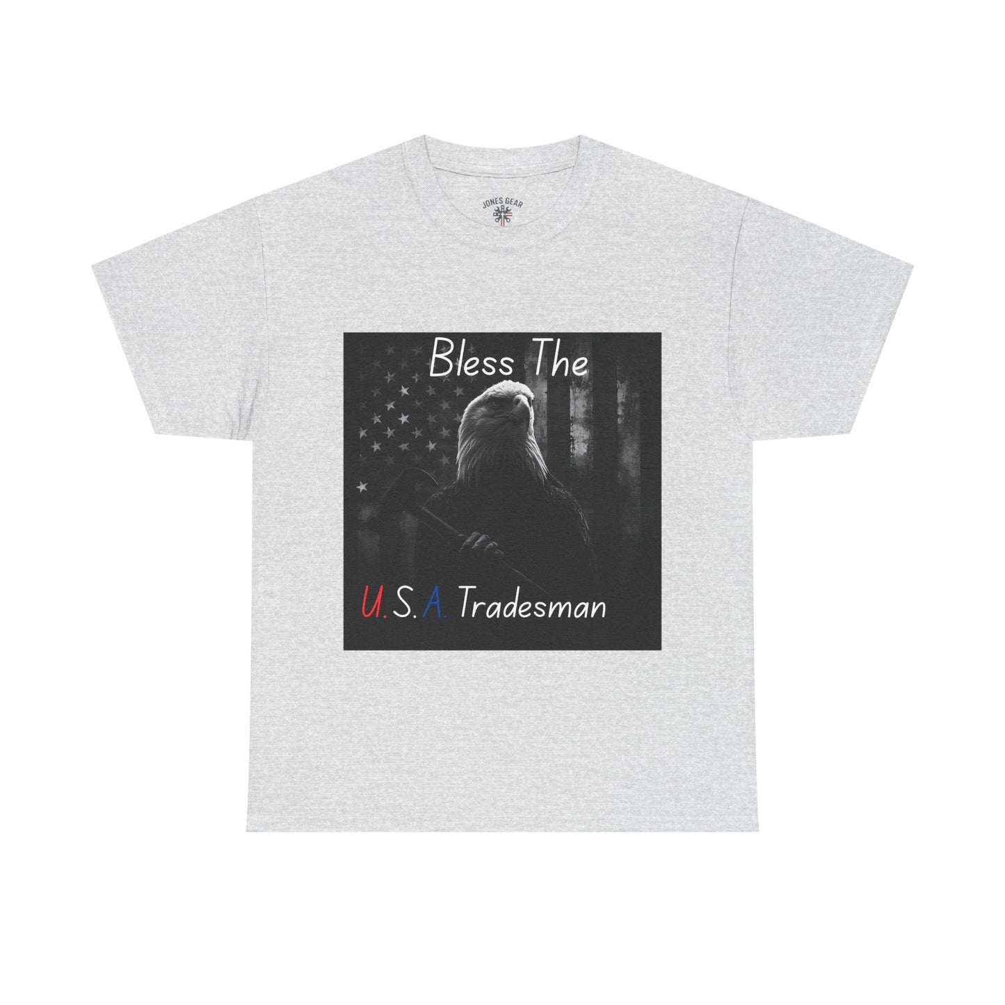 Eagle Flag Tee Bless the USA tradesman