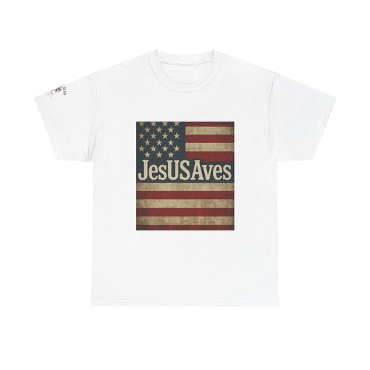 JesUSAves Unisex Tee - American Flag Design
