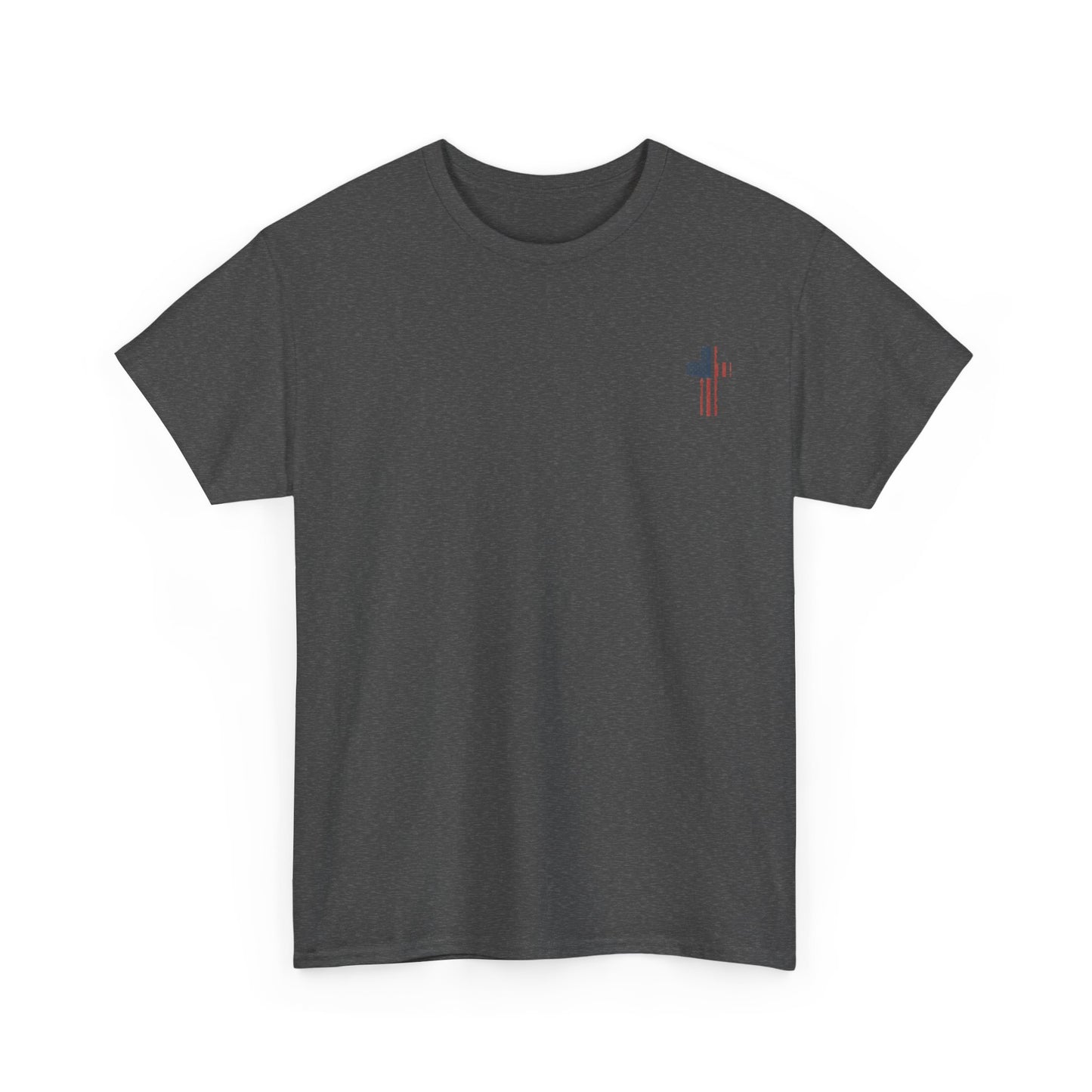 American Flag Cross Unisex Heavy Cotton Tee, Patriotic Shirt, Family Gift, Country T-shirt, Independence Day Clothing