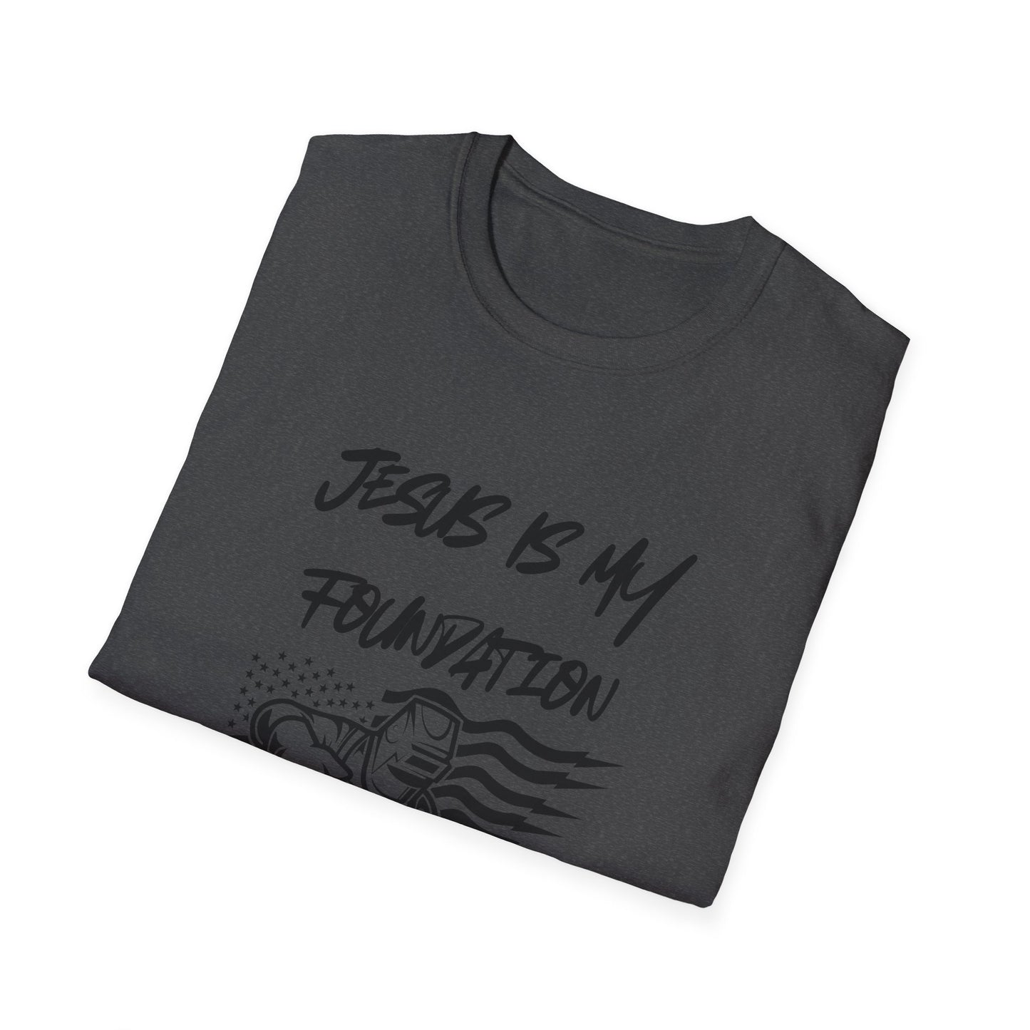 Welder T-Shirt with American Flag and Jesus Design