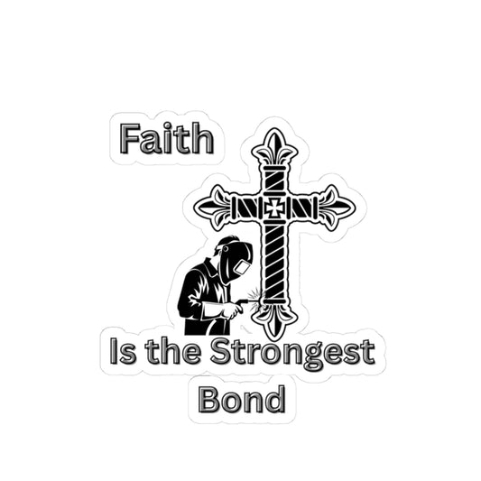Faith Cross Welder Sticker